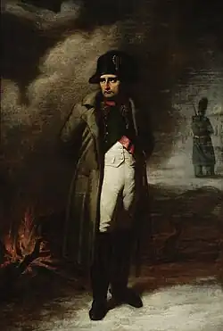 Napoleon przy ognisku, 1834