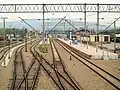 Układ torowy w stacji Wadowice