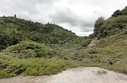 Wygląd miejsca, w którym istniał gejzer (2011)