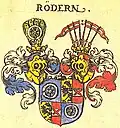 Herb Rödern (lewy na frontonie)