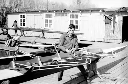 Przystań klubu w latach 70.