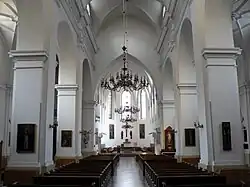 Widok na prezbiterium kościoła dominikanów w Warszawie z 1606