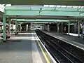 Środkowy tor, widok na wschód