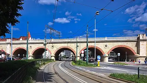 Elewacja zachodnia, widok z ul. Józefa Dietla (2024)