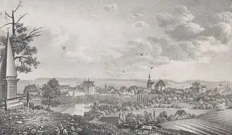 Widok od strony wschodniej, 1846