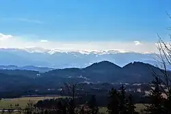 Widok z Różanki na Karkonosze