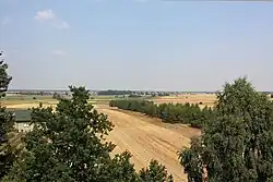 Widok ze szczytu kopca (2015)