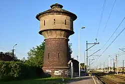 Wieża wodna przy peronie 1 (maj 2024).