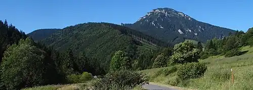 Panorama widokowa spod przełęczy Vrchvarta