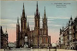 Widok na pocztówce z 1925