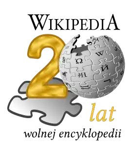 Logo dwudziestej rocznicy powstania polskojęzycznej Wikipedii