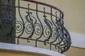 Secesyjna kuta balustrada ozdabiająca balkon Willi Podskale