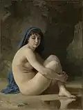 William-Adolphe Bouguereau, Akt siedzący, 1884