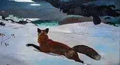 Polowanie na lisa, 1893, olej na płótnie