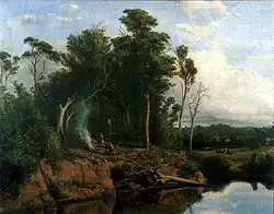 Louis Buvelot, Zimowy poranek w Heidelbergu, rok ?