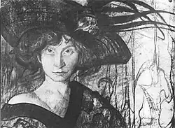 Stanisław Ignacy Witkiewicz,  Pani Akne jest ciężkostrawna  (Irena Solska), około 1908-1912