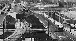 Wjazd na most, lata 60.