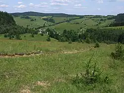 Widok na Wojkową z zachodu