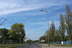 Aleja Wojska Polskiego w kierunku Jeziora Głębokiego