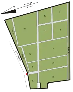 Mapa cmentarza