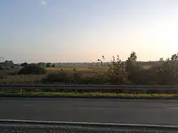 Widok z drogi krajowej nr 77