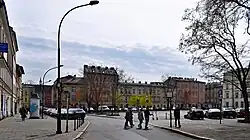 Widok z północy z ul. św. Wawrzyńca.