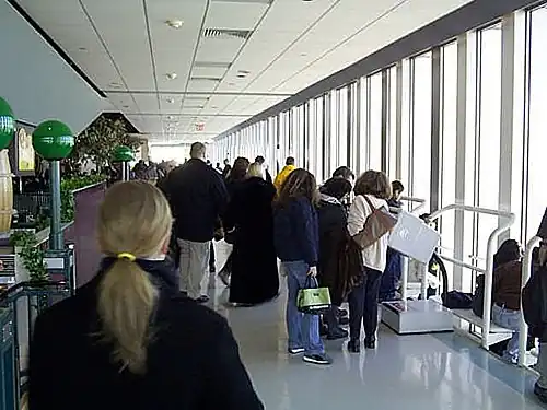 Wewnętrzny taras widokowy w południowej wieży WTC