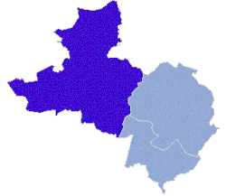 Położenie na mapie powiatu