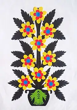 Leluja wykonana przez Emilię Fornalską, zbiory Kuźni Kurpiowskiej w Pniewie