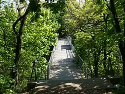 Wzgórze Kupały - kładka nad torami