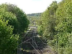 Wzgórze Kupały - linia kolejowa Szczecin - Police - Trzebież