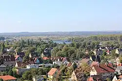 Panorama na Podjuchy, Regalicę i Wał Stobniański