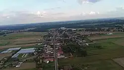 Tarnowa gm.Rakoniewice z lotu ptaka