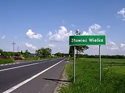 DK 80 w Złejwsi Wielkiej