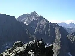 Lodowy Szczyt widziany z Kołowego Szczytu