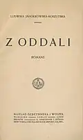 Z oddali: romans (wyd. 1912)