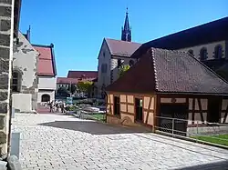 Widok zabudowań dawnego klasztoru