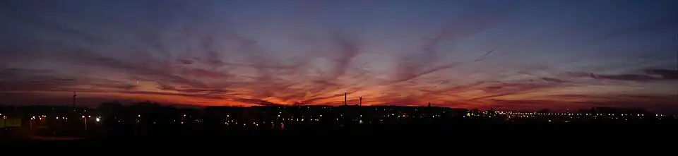 Panorama Lubonia ze Wzgórza JP II (listopad 2009)