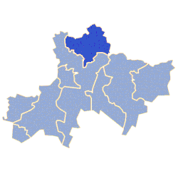 Położenie na mapie powiatu