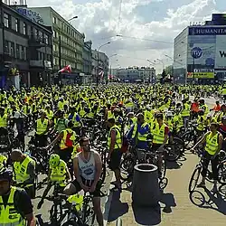 XI Zagłębiowska Masa Krytyczna przed startem w Sosnowcu