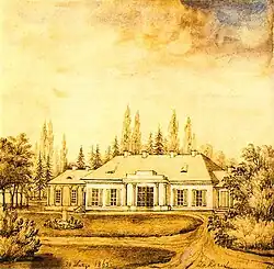 Dwór w czasach Orzeszków (1863)