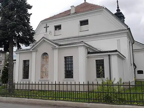 Widok od strony zakrystii