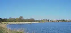 Zalew, cz. północna; widok na północny brzeg