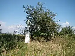 Pozostałość nowego cmentarza prawosławnego w Zamchu