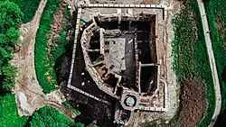 Zamek w 2020 – widok z góry