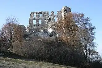 Elewacja południowa ruin (2000)