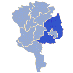 Położenie na mapie powiatu