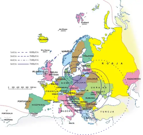 Zasięg nadajnika PCSK225