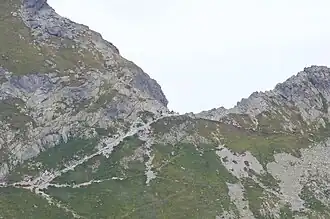 Widok na Zawrat z Gładkiego Wierchu