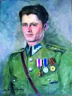 kpt. Zbigniew Plewa, komendant Strażnicy WOP Rycerka Górna, patron Centrum Szkolenia WOP, zginął 10.02.1947 roku w obronie strażnicy.